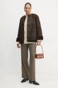 Шкіряна куртка Weekend Max Mara 2425416013600 коричневий AW24