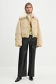 Пуховая куртка Nanushka ZACHARIE NU24FWOW45873 бежевый AW24
