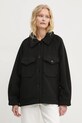 Abercrombie & Fitch geaca de lana cu captuseala negru KI144.4296.900