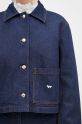 Maison Kitsuné denim jacket Denim Cropped navy MW02113WW0081