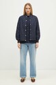 Куртка Maison Kitsuné Quilted Blouson NW02103WQ4036 тёмно-синий