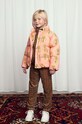 Детская куртка Mini Rodini Winter flowers 2471011328 розовый