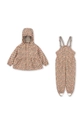 Konges Sløjd completo impermeabile bambini RAINY PALME SET GIRL transitorio arancione KS101287