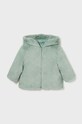 Detská obojstranná bunda Mayoral 2480.4A.Baby.9BYH tyrkysová AW24