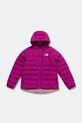 The North Face geaca reversibila pentru copii REVERSIBLE PERRITO HOODED JACKET cu captuseala roz NF0A88UE1I71