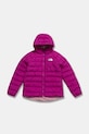 The North Face geaca reversibila pentru copii REVERSIBLE PERRITO HOODED JACKET cu captuseala roz NF0A88UE1I71