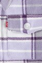 DÍVKA Dětská bunda Levi's OVERSIZED PLAID SHACKET 3EL410 fialová