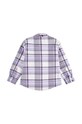 Дитяча куртка Levi's OVERSIZED PLAID SHACKET 4EL410 фіолетовий AW24