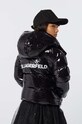 Παιδικό μπουφάν Karl Lagerfeld μαύρο Z30232.156.162