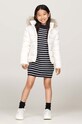 Παιδικό μπουφάν με πούπουλα Tommy Hilfiger λευκό KG0KG07399.9BYH.98.122