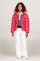 Dječja pernata jakna Tommy Hilfiger roza KG0KG07399.9BYH.128.176