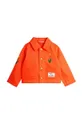Детская хлопковая куртка Mini Rodini Mallorca оранжевый