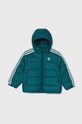 Дитяча куртка adidas Originals PADDEDACKET з утепленням бірюзовий IY4810