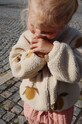 Дитяча куртка Konges Sløjd JODY TEDDY JACKET GRS з підкладкою бежевий KS101242