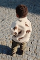 Konges Sløjd geaca copii JODY TEDDY JACKET GRS cu captuseala verde KS101242