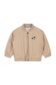Παιδικό μπουφάν bomber Konges Sløjd JUNO SEQUIN BOMBER JACKET KS101250 μπεζ AW24