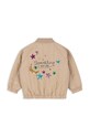 Дитяча куртка-бомбер Konges Sløjd JUNO SEQUIN BOMBER JACKET з підкладкою бежевий KS101250