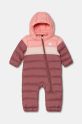 Dječji kombinezon adidas I SNOWSUIT s kapuljačom roza IX3248