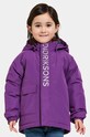 Дитяча куртка Didriksons TALVI KIDS JKT з капюшоном фіолетовий 505474