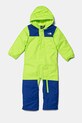 The North Face tuta neonato BABFREEDOM SNOW SUIT foderato verde NF0A7UNAD6S1
