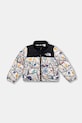 Dětská péřová bunda The North Face KID 1996 RETRO NUPTSE JACKET s podšívkou béžová NF0A82TS4FO1