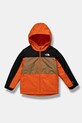 The North Face geaca de schi pentru copii FREEDOM INSULATED JACKET cu captuseala portocaliu NF0A88TZ1OP1