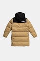 The North Face geaca de puf pentru copii TEEN NUPTSE LONG PARKA NF0A88UFLK51 bej AW24