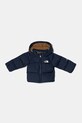 The North Face geacă cu puf copii BABNORTH DOWN FLEECE LINED JACKET cu captuseala bleumarin NF0A88W28K21