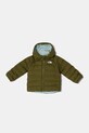 The North Face giacca per bambini double-face BABREVERSIBLE PERRITO HOODED JACKET NF0A88W3PIB1 verde AW24