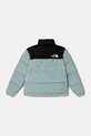 The North Face geaca de puf pentru copii TEEN 1996 RETRO NUPTSE JACKET NF0A8A4C1OC1 turcoaz AW24