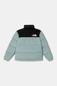 The North Face geaca de puf pentru copii TEEN 1996 RETRO NUPTSE JACKET NF0A8A4C1OC1 turcoaz AW24
