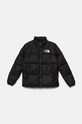 The North Face kurtka puchowa dziecięca TEEN 1996 RETRO NUPTSE JACKET bez kaptura czarny NF0A8A4CJK31