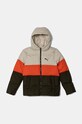 Детская куртка Puma Poly Hooded ffer Jacket с утеплением зелёный 626502