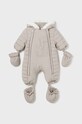 Комбінезон для немовлят Mayoral Newborn з утепленням бежевий 2620.1A.Newborn.9BYH