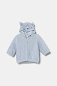 Кофта для немовлят United Colors of Benetton з капюшоном блакитний 3MCDA501C.W.Seasonal