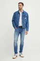 Calvin Klein Jeans kurtka jeansowa niebieski