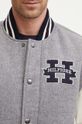 Tommy Hilfiger kurtka bomber wełniana MW0MW37032 szary