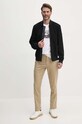 BOSS Orange kurtka skórzana 50519197 czarny AW24