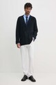 Emporio Armani kardigan wełniany 6D1GXX.1MKEZ granatowy AW24