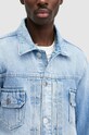 Îmbrăcăminte AllSaints geacă din denim din bumbac SPIRIT JACKET M017OA albastru