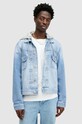 AllSaints geacă din denim din bumbac SPIRIT JACKET M017OA albastru