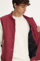 United Colors of Benetton giacca bomber in misto lana 2NDHUN05K rosso