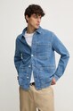 Джинсова куртка United Colors of Benetton блакитний 2KD6UN05G