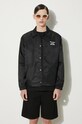 Куртка-сорочка Drôle de Monsieur La Veste Slogan PERM.JT183.PA014.BL чорний