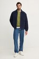 Вельветова куртка United Colors of Benetton 2H1KUN05P темно-синій NC24