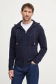 United Colors of Benetton cardigan din lana bleumarin 1KBAU5013
