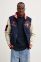 Vlněná bomber bunda Superdry M5011942A.GKV námořnická modř AW24