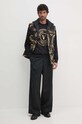Îmbrăcăminte Versace Jeans Couture vesta din puf reversibila 77GAPD22.CQD54 negru