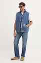 Levi's vestă din bumbac A8580 albastru AW24