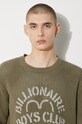 Billionaire Boys Club sweter bawełniany Heart & Mind Stencil Logo Jumper B24224 zielony